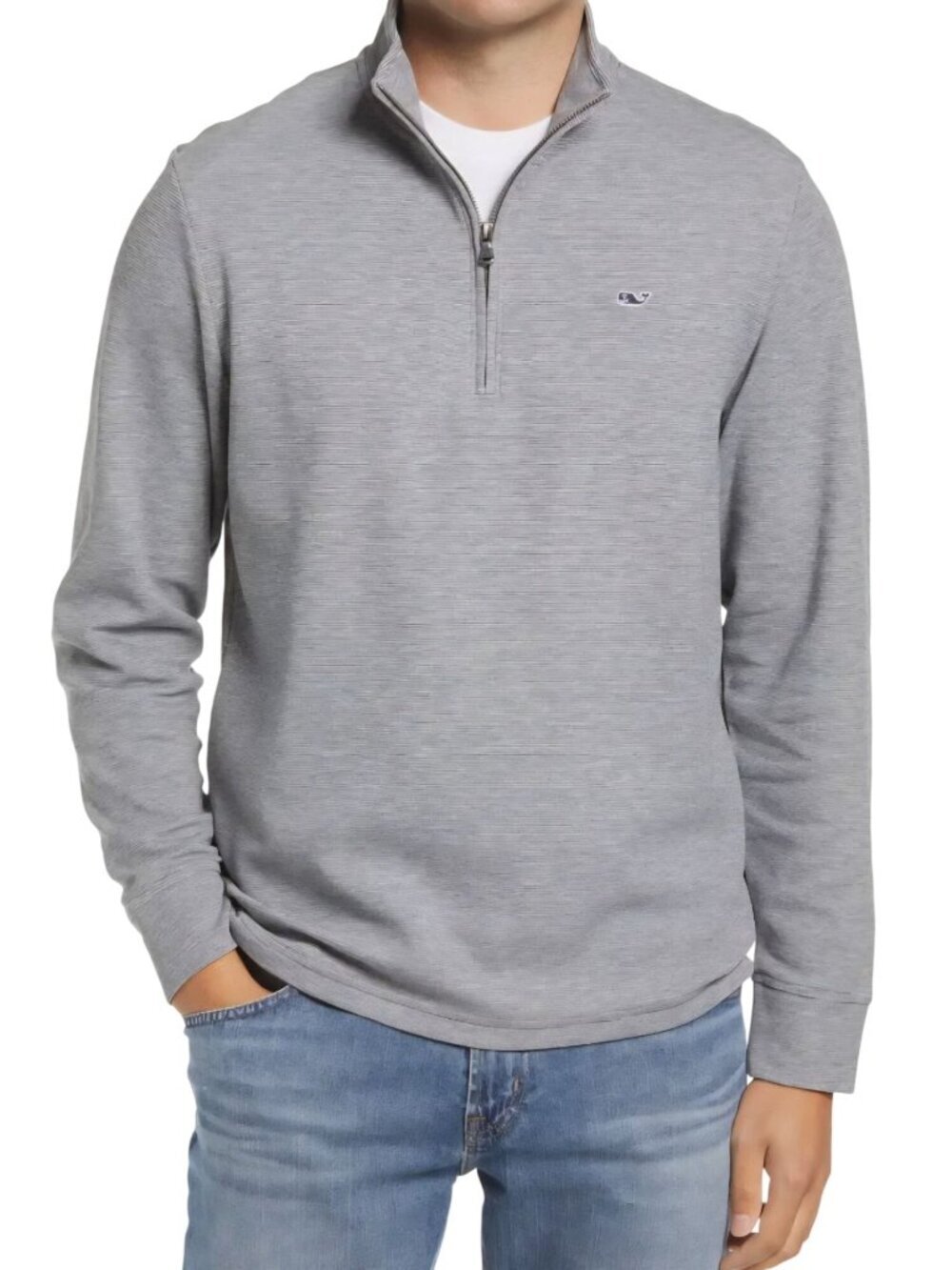 Vineyard Vines Saltwater Quartet Zip Granite 2022 Size L